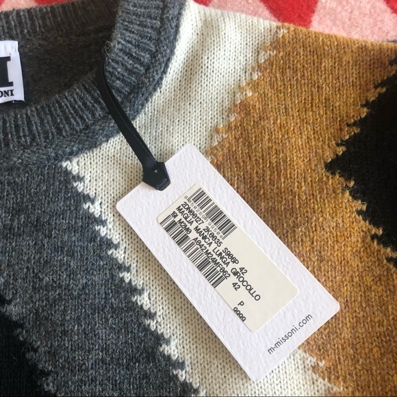 M missoni intarsia sweater, NWT, sz 42 IT - Picture 7 of 8
